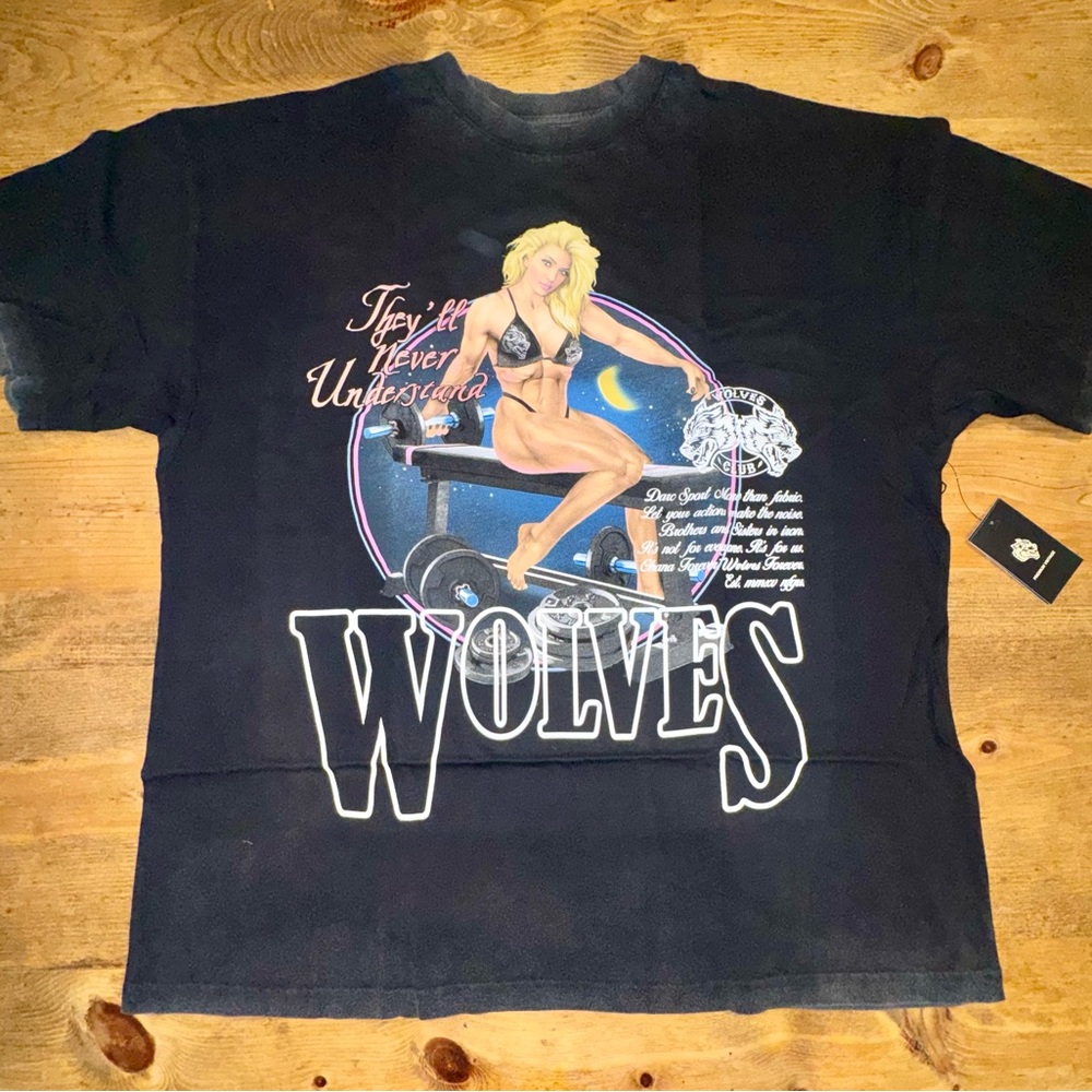 Darc Sport Goddess Premium Vintage Graphic Black Men's T-Shirt Size L